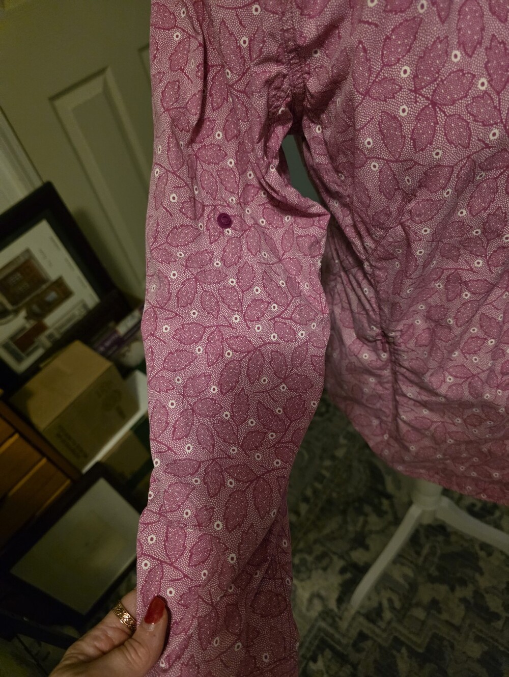 LL Bean Leaf/Floral Pattern - Picture 4 of 7